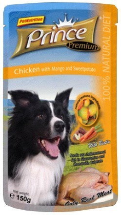 Prince Premium Dog Kurczak, mango i słodkie ziemniaki Saszetka 150g [PD1502] 675
