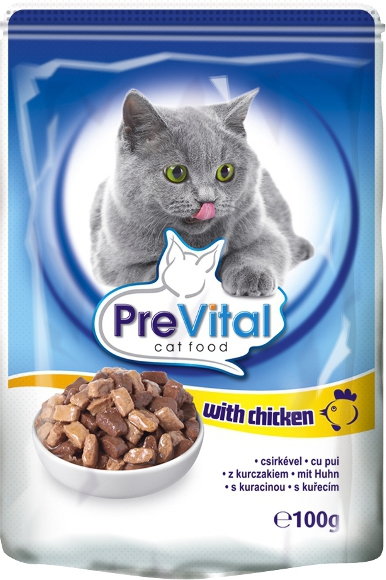 PreVital 100g Kurczak w sosie dla kota Saszetka