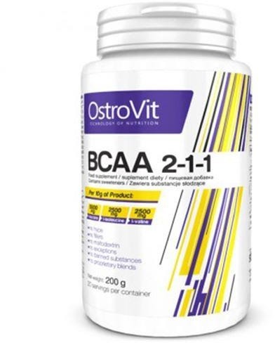 OstroVit Extra Pure BCAA 2:1:1 200g (5902232610130)