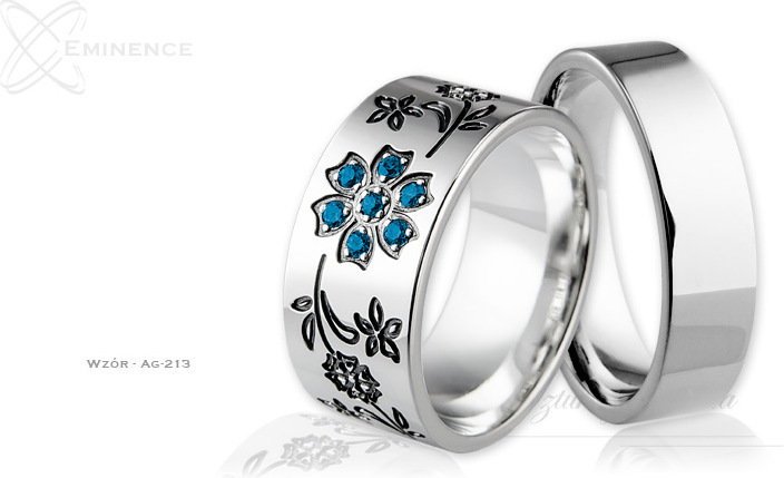 Eminence Obrączki srebrne - wzór Ag-213