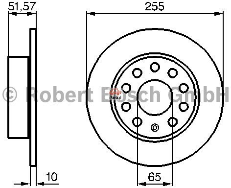 BOSCH Tarcza hamulcowa 0 986 479 099