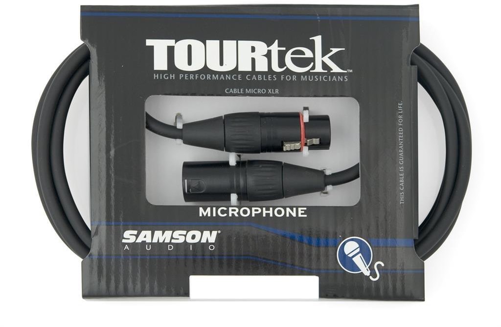 Samson Kabel TM3 Tourtek przewód mikrofonowy 1m XLR-XLR Neutrik 6mm PCV - (SATM3)