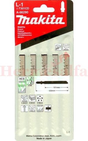 Makita brzeszczotY DO WYRZYNAREK L-1 HCS 101mm A-86290