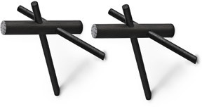Normann Copenhagen Wieszak Sticks Normann 2 szt. czarny