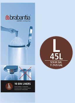 Brabantia Worki na śmieci (L) 45L 371547