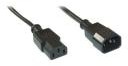 InLine Kabel zasilający 3pin IEC męskie - żeńskie, Czarny2 m 16632A