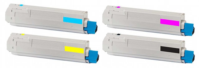 DobreTonery.PL Komplet tonerów zamienników DT822KPLO do OKI C822 C822n C822dn pasuje zamiast OKI 44844616 44844615 44844614 44844613 CMYK 7300/7300 stron A3