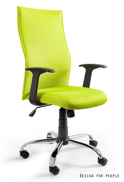 Unique Fotel biurowy BLACK ON BLACK zielony (W-93A-9)
