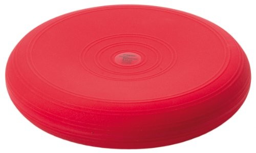 TOGU Togu Dynair Senso/Plus 400270 Dysk Terapeutyczny/Treningowy, Wypełniony Powietrzem, Czerwony, 36 Cm (400307)