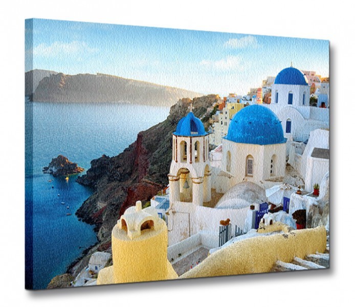 Nice wall Grecja, Santorini - Obraz na płótnie CD0571