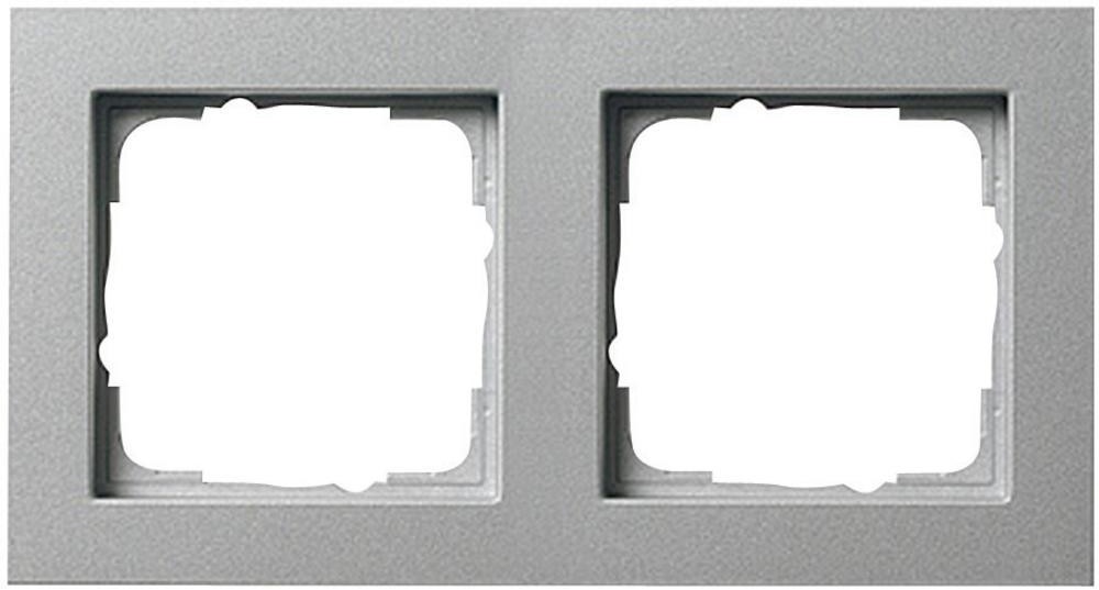 Gira Osłona E2 podwójna ramka aluminium