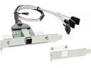 InLine SAS HD Bracket z Kabel zewn. SFF-8644 - wewn. 4x SATA 0.5m 27659B