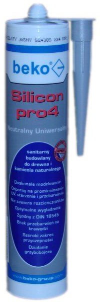 Beko Silicon pro4 Neutralny Uniwersalny popielaty jasny 310ml