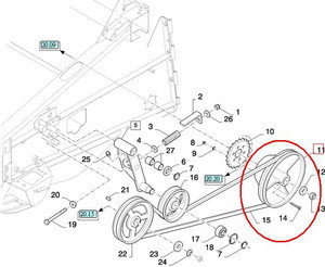 CNH KOŁO PASOWE NEW HOLLAND 84320714