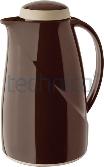 Helios Termos z tworzywa, z pokrywką 1,5 l, brązowy | , Wave Maxi HELIOS-2945-123