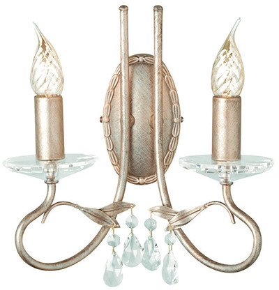 Elstead Lighting Kinkiet CHRISTINA CRT2 Srebrny/GOLD -