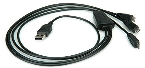 Rotronic ROLINE kabel ładujący (1 X A, 3 X Micro B, wtyczka, 0,8 m, USB 2.0)