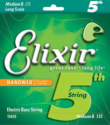 Elixir 15435 Electric Bass String nanoweb Coating .135 Long Scale E15435