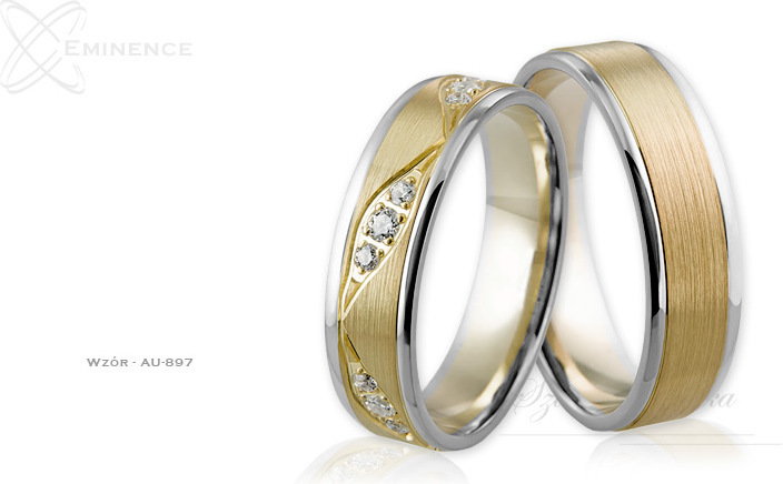 Eminence Obrączki ślubne - wzór Au-897