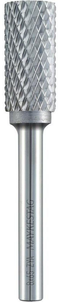 Alpen Frez 10 mm kształt A cylinder ZYA) bez zazębienia czołowego 777606110100 Stop twardy trzonka 6 mm