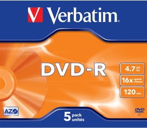 Verbatim DVD-R 4.7GB 16x Slim PL048