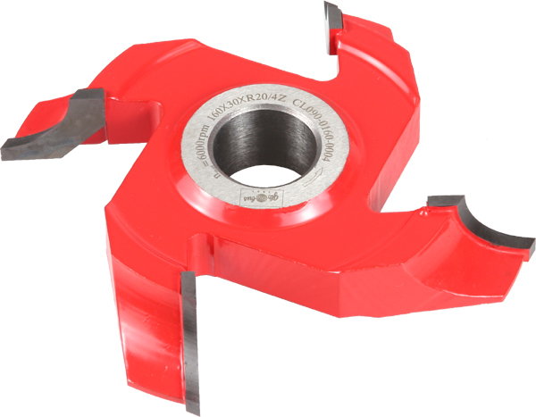 GLOBUS Frez ćwierćokrągły wklęsły 120x30x17,5 mm lewy CL090-0120-0006