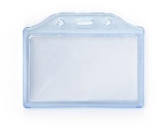 Argo Etui na dwie karty PVC poziome miękkie 2K-H niebieskie transparentne AR517