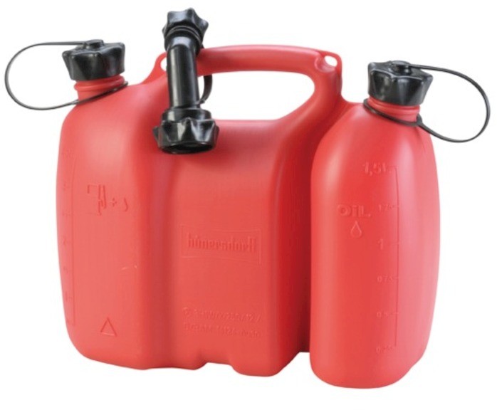 Kanister podwójny Profi Hünersdorff czerwony 3+1,5 l