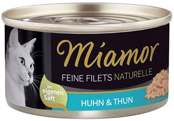 Miamor Feine Filets Naturelle filety mięsne smak kurczak i tuńczyk 80g