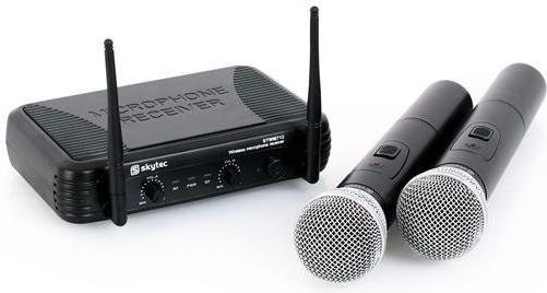 Skytec STWM712 zestaw mikrofonowy UHF bezprzewodowy 2xmik. Sky-179.183