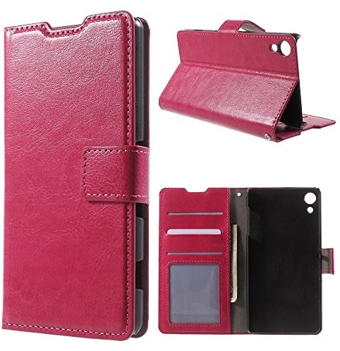 Sony LD A000298 Case Schutzhülle in Leder für Xperia Z4, Rosa