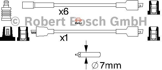 BOSCH Przewody zapłonowe - zestaw 0 986 357 011