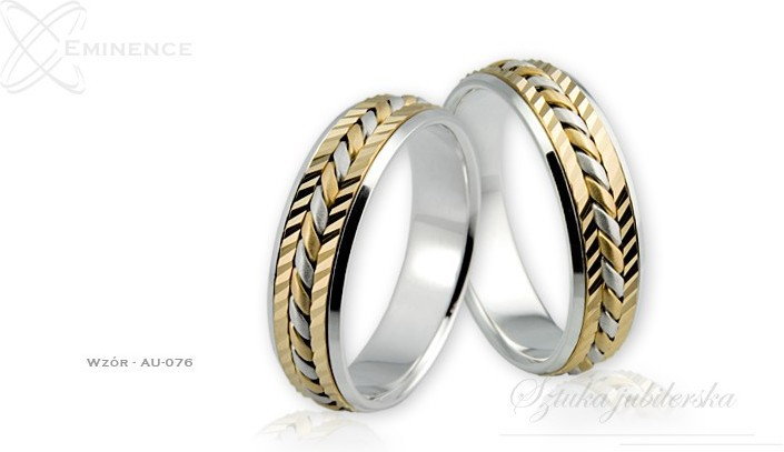 Eminence Obrączki ślubne - wzór Au-076