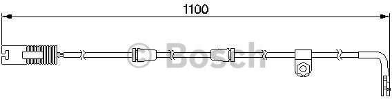 BOSCH Styk ostrzegwaczy, zużycie okładzin hamulcowych 1 987 474 942