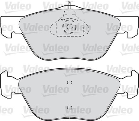 VALEO klocki hamulcowe 598308 598308