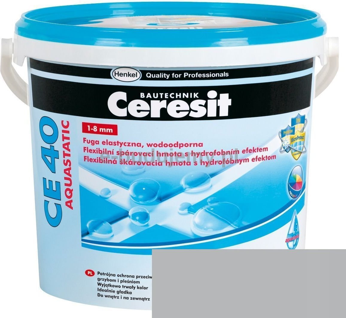 Ceresit CE 40 AQUASTATIC - Spoina elastyczna wodoodporna 2kg- manhattan