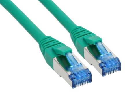 InLine Patch Cable, Cat.6 A, S-STP/PiMF, 500 MHz, 5 m Zielony 4043718088799