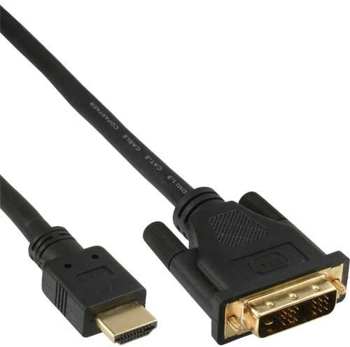 InLine Kabel HDMI nd DVI Adapter15 m - czarny 17668P