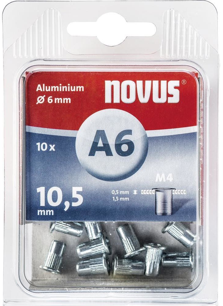 MC Zawleczki do w jednostronnych aluminiowe Novus l 9/15 Aluminium 10 szt
