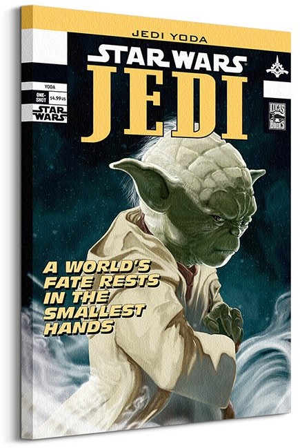 Pyramid Posters Star Wars (Yoda Comic Cover) - Obraz na płótnie WDC99301