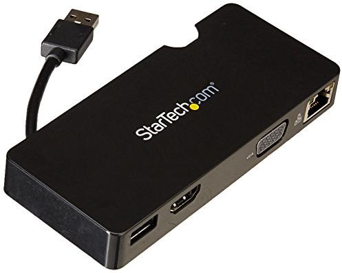 STARTECH.COM Startech stacji dokującej Universal Laptop Mini (HDMI, Gigabit Ethernet, USB 3.0), czarny USB3SMDOCKHV