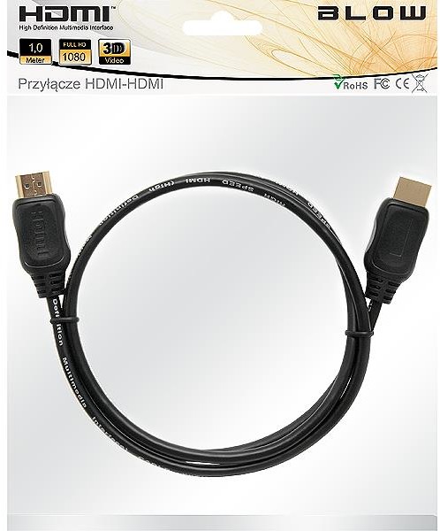 BLOW Kabel HDMI HDMI 1m Czarny # 92-211