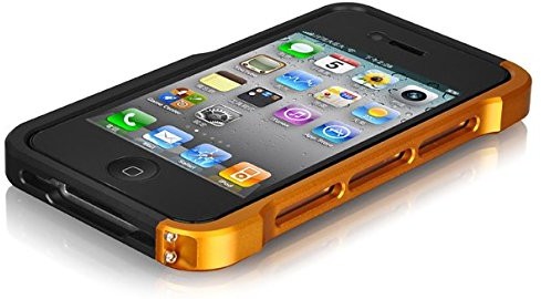 Luxa2 LHA0074 Alum Armor Stand Case do Apple iPhone 4/4S Czarny/złoty