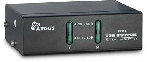 Inter-Tech IPC KVM Switch AS-21DA DVI metalowy 4260133128835