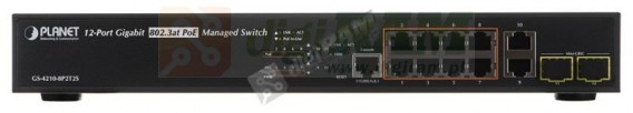 Planet GS-4210-8P2T2S Switch 8x GEth 2x SFP PoE GS-4210-8P2T2S