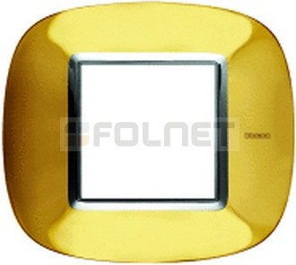 Bticino Ramka owalna metal 2 moduły - Btcino Axolute HB4802OR