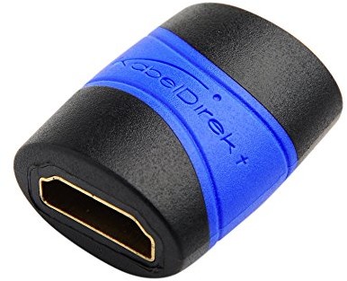 KabelDirekt adapter HDMI, gniazdo na gniazdo niebiesko-czarny 676