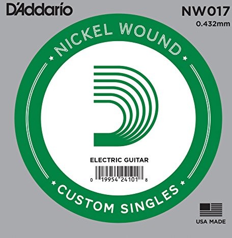 D'Addario Nickel Wound ball End Single Strings NW017