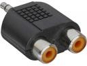 InLine Adapter AV Audio 3.5mm męski - 2x RCA Stereo żeński 99302