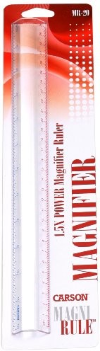 Carson Optical Carson 1,5 X magnirule zwolnionym tempie linijkę o przekątnej 30 cm MR-20